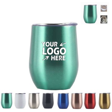 Stainless Steel Insulated Egg Shaped Tumbler Mug 
